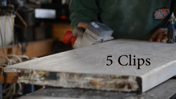 Man Polishing Wooden 5 Videos Man Polishing Wooden 5 Videos