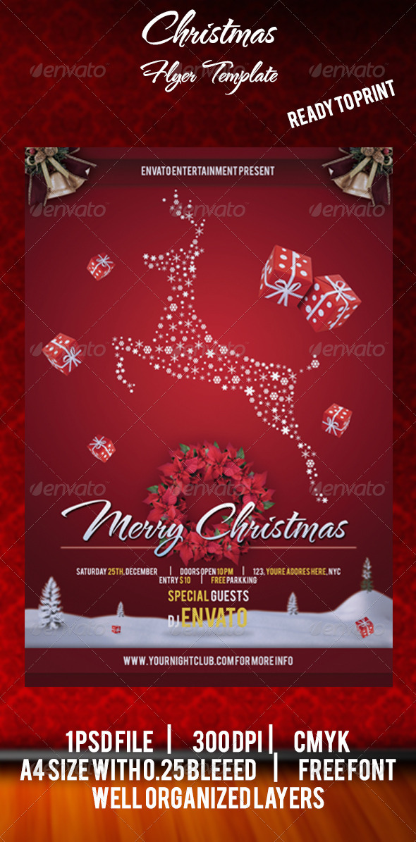 Christmas Flyer Template - Holidays Events