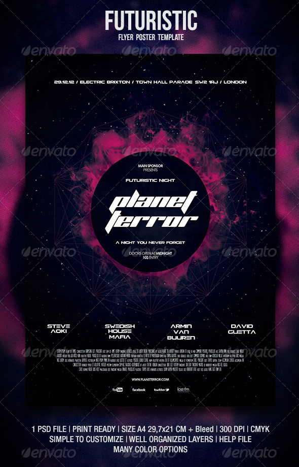 Futuristic Flyer / Poster - Events Flyers