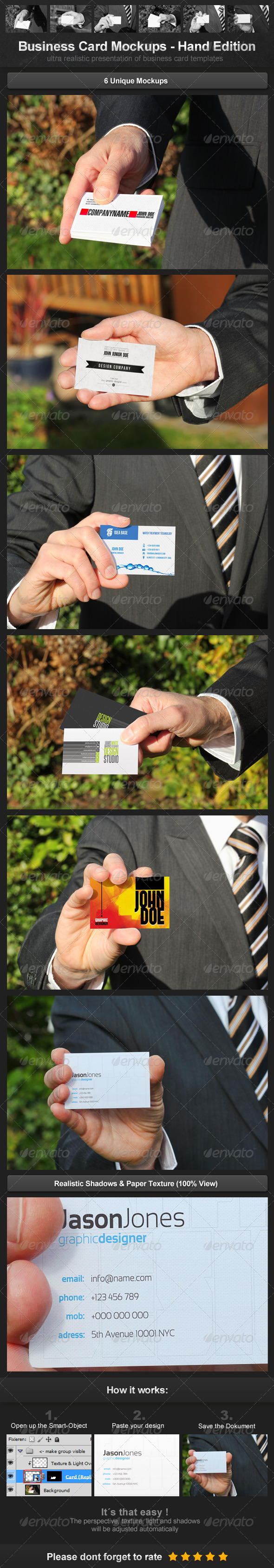 Business Card Mockups Hand Edition Business Card Mockups Hand Edition