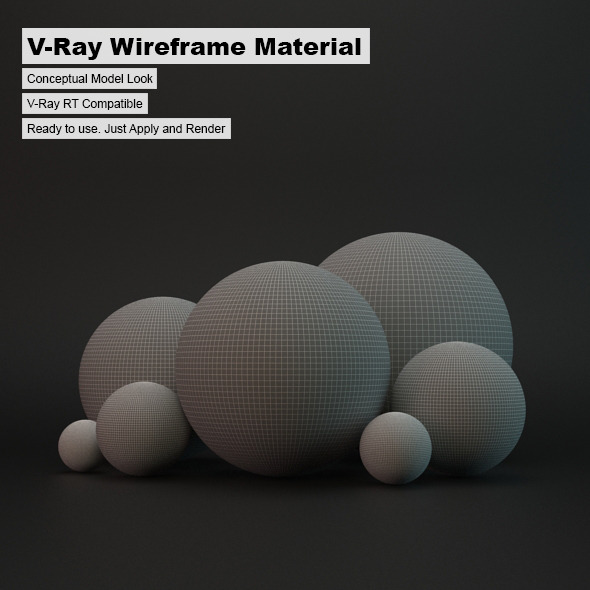 V-Ray Wireframe Material - 3DOcean Item for Sale