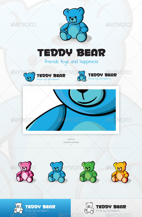 Teddy Bear Logo - Animals Logo Templates