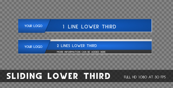 Sliding Lower Third Sliding Lower Third