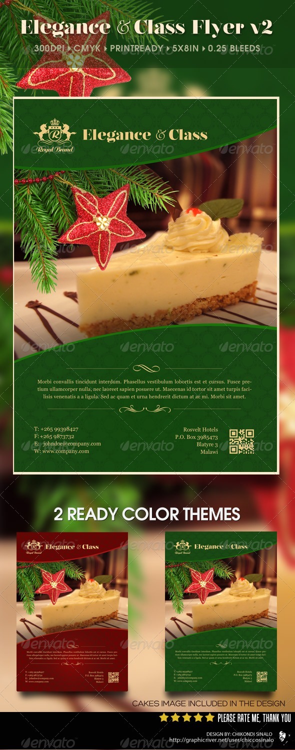 Elegance Flyer Template V2 - Restaurant Flyers