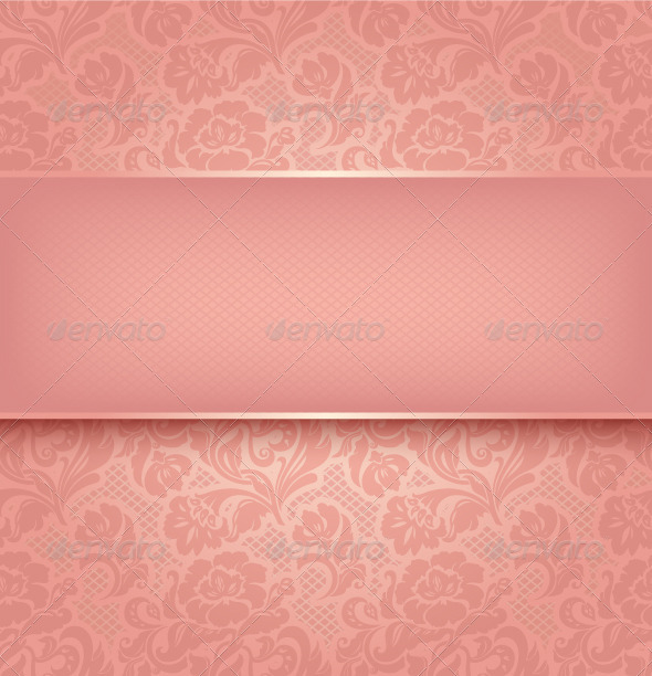 Lace Background Pink Ornament Lace Background Pink Ornament