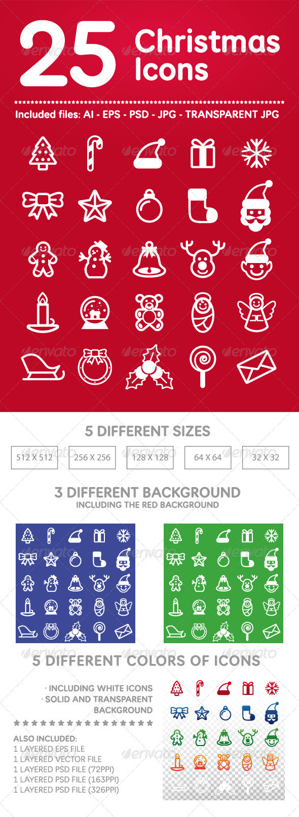 25 Christmas Icons - Seasonal Icons