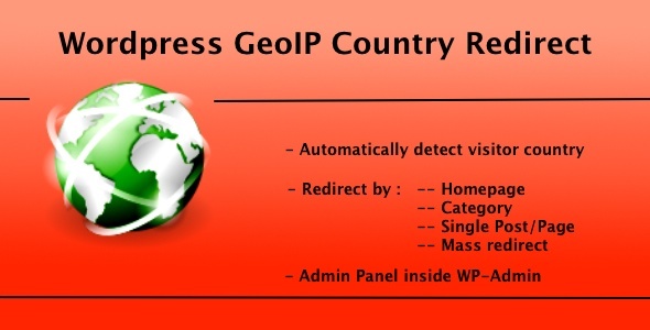 WP GeoIP Country Redirect - CodeCanyon Item for Sale