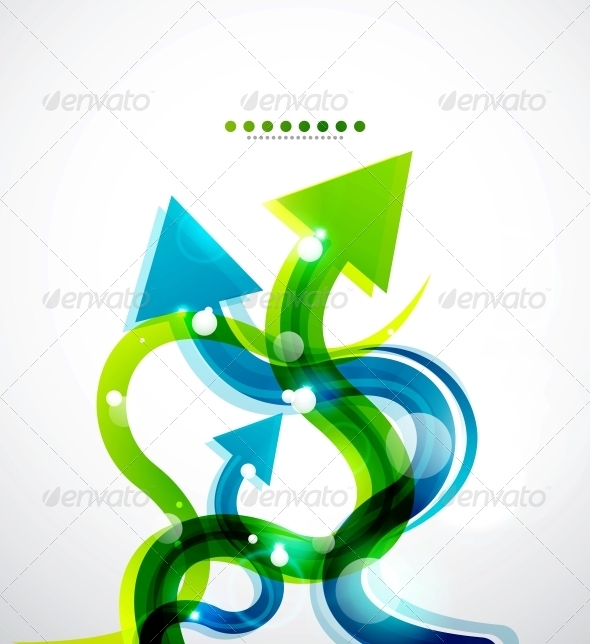 Vector Wavy Arrows Background Vector Wavy Arrows Background