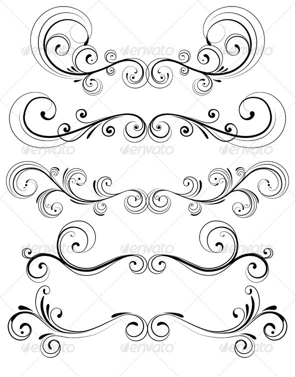 Floral Decorative Elements Floral Decorative Elements