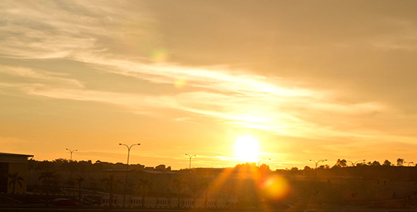 Sunset With Sky On Fire Time Lapse I Full HD Sunset With Sky On Fire Time Lapse I Full HD