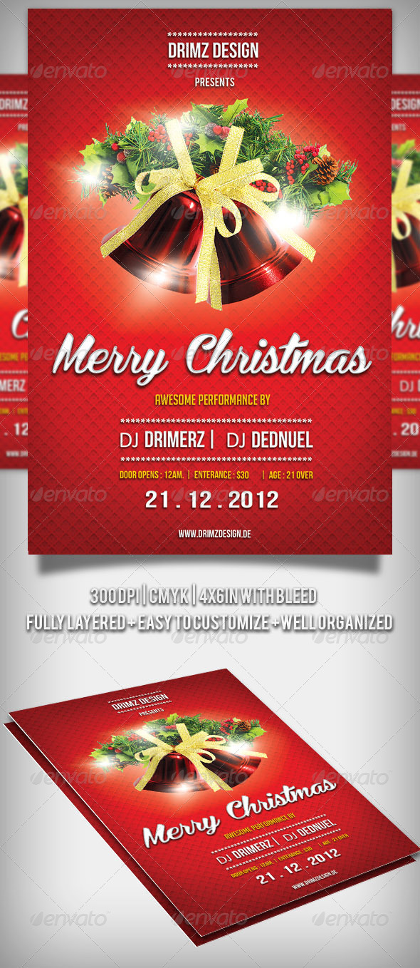 Red Christmas Flyer