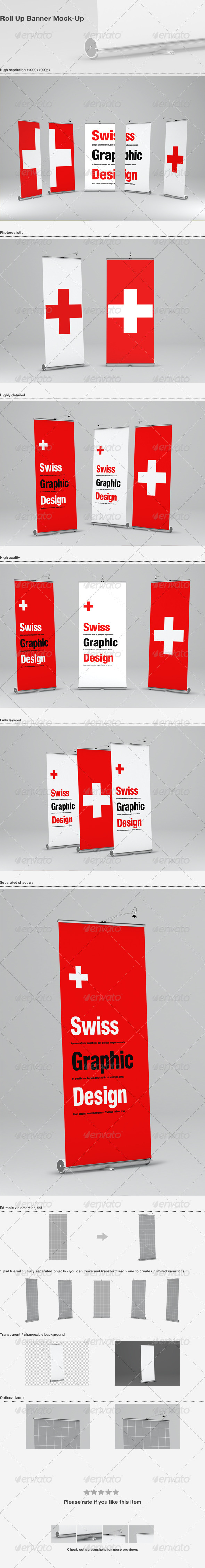 Roll Up Banner Mock-Up Roll Up Banner Mock-Up