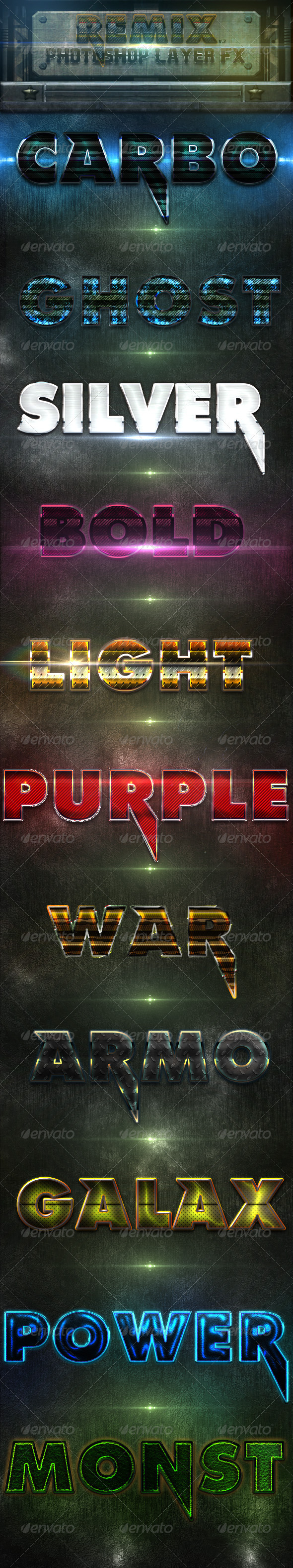 Remix Photoshop Styles FX 2 - Photoshop Add-ons