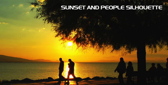 Sunset and the People Silhouette Sunset and the People Silhouette
