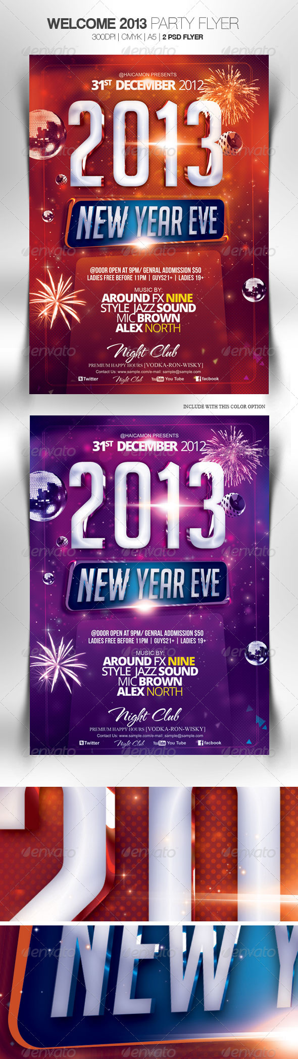 Welcome 2013 Party Flyer Welcome 2013 Party Flyer