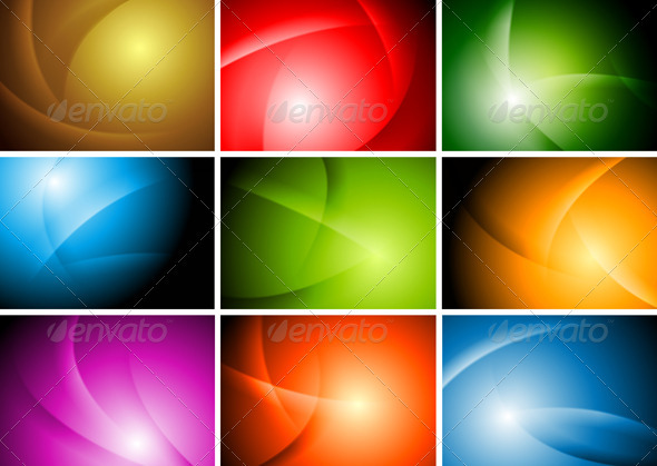 Bright Abstract Wavy Backgrounds Vector Bright Abstract Wavy Backgrounds Vector