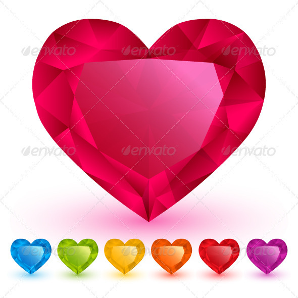 Diamond Hearts Set Diamond Hearts Set