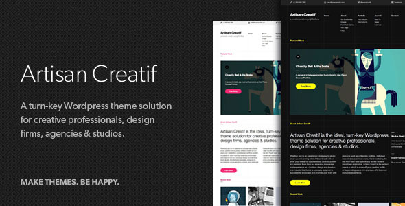 Artisan Creatif - A WordPress Portfolio Theme