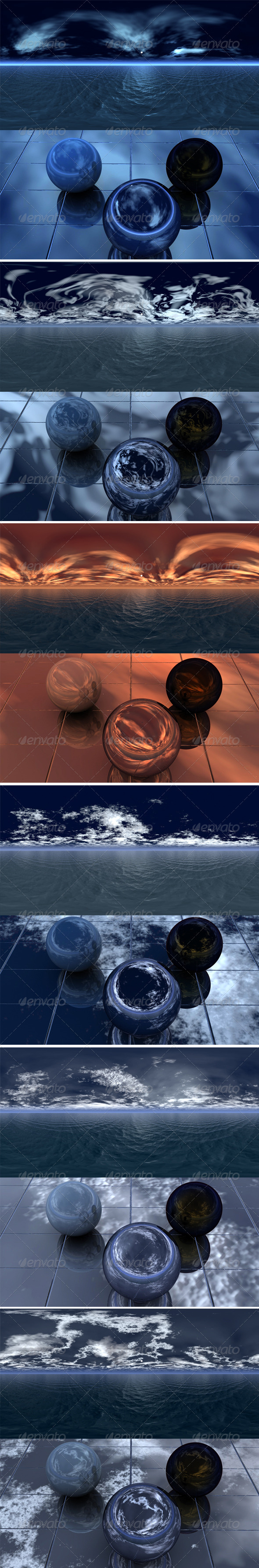 Night Sea - pack - 3DOcean Item for Sale
