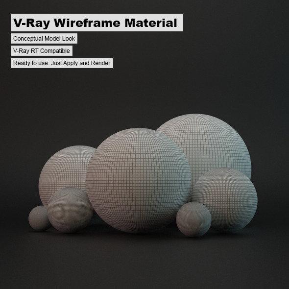 V-Ray Wireframe Material - 3DOcean Item for Sale