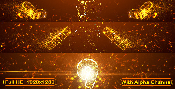 Gold Particles Countdown Gold Particles Countdown