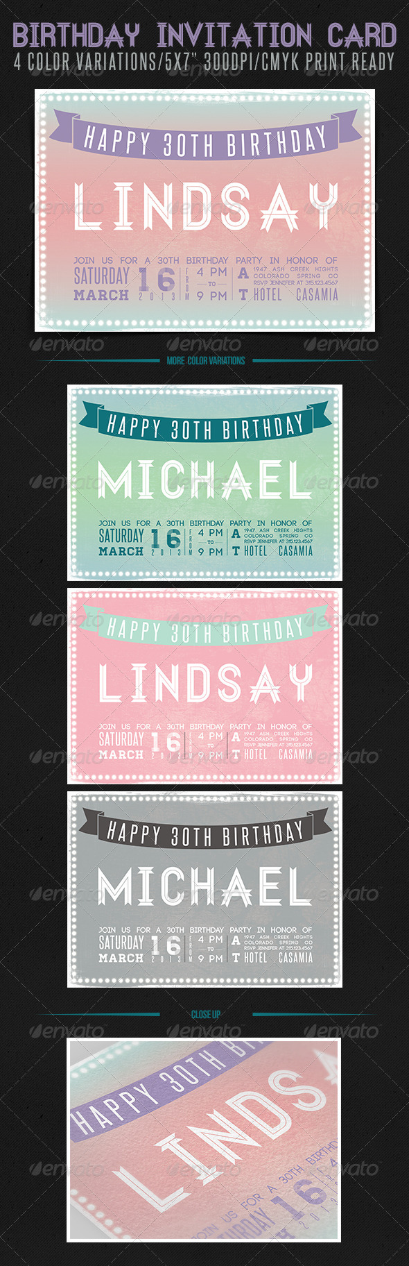 Birthday Party Invitation Birthday Party Invitation