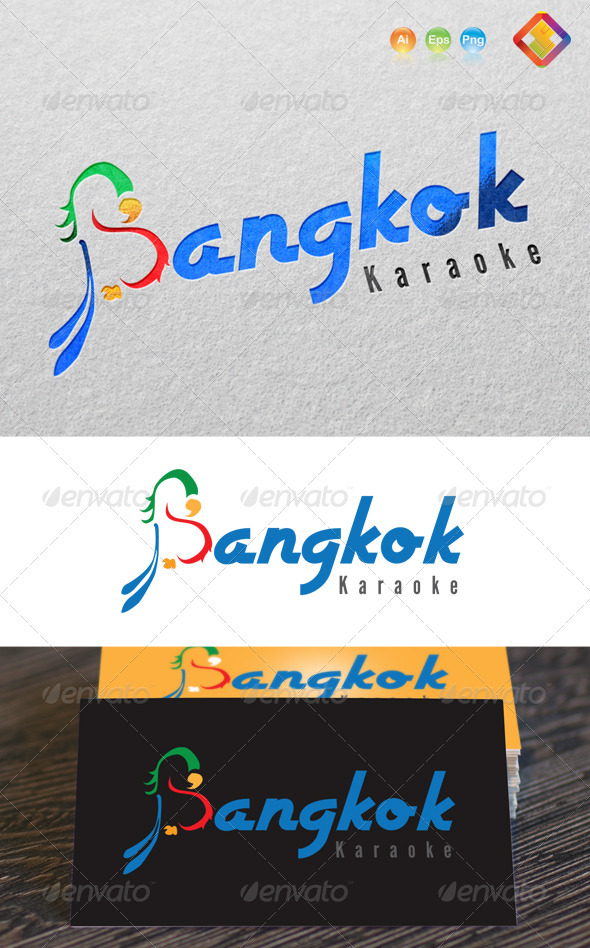 Bangkok Karaoke Logo B Letter Design Bangkok Karaoke Logo B Letter Design