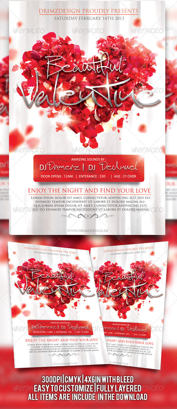 Beautiful Valentine Flyer