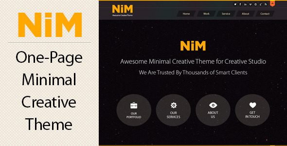 NiM - One Page Creative Theme