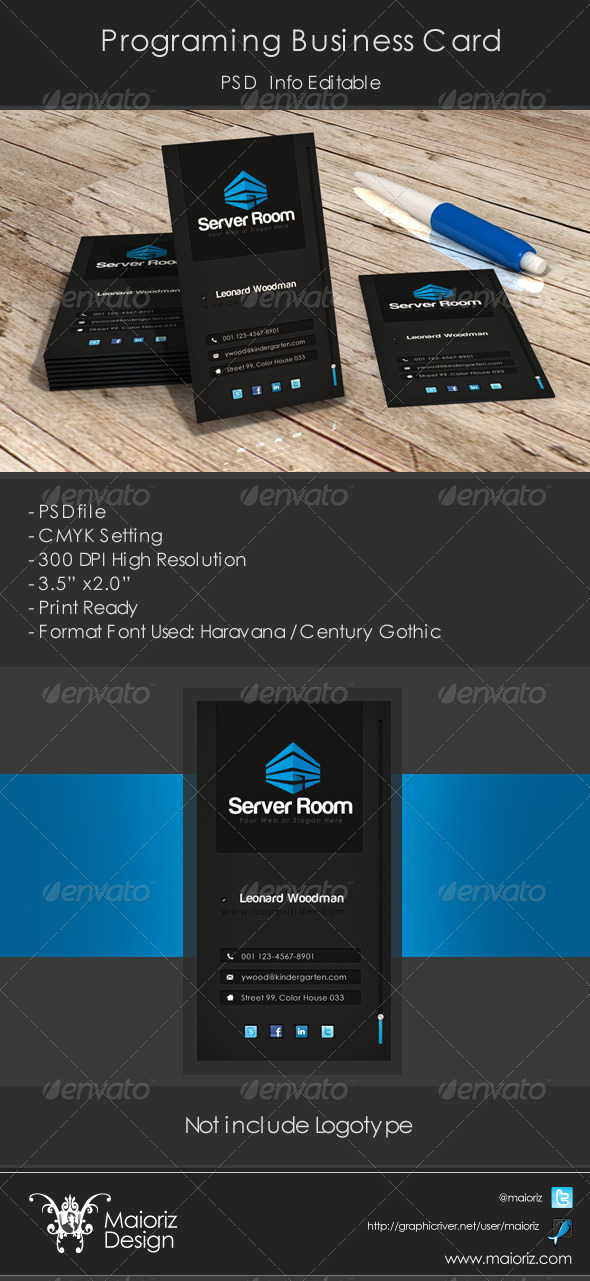 Programer Business Cards Programer Business Cards