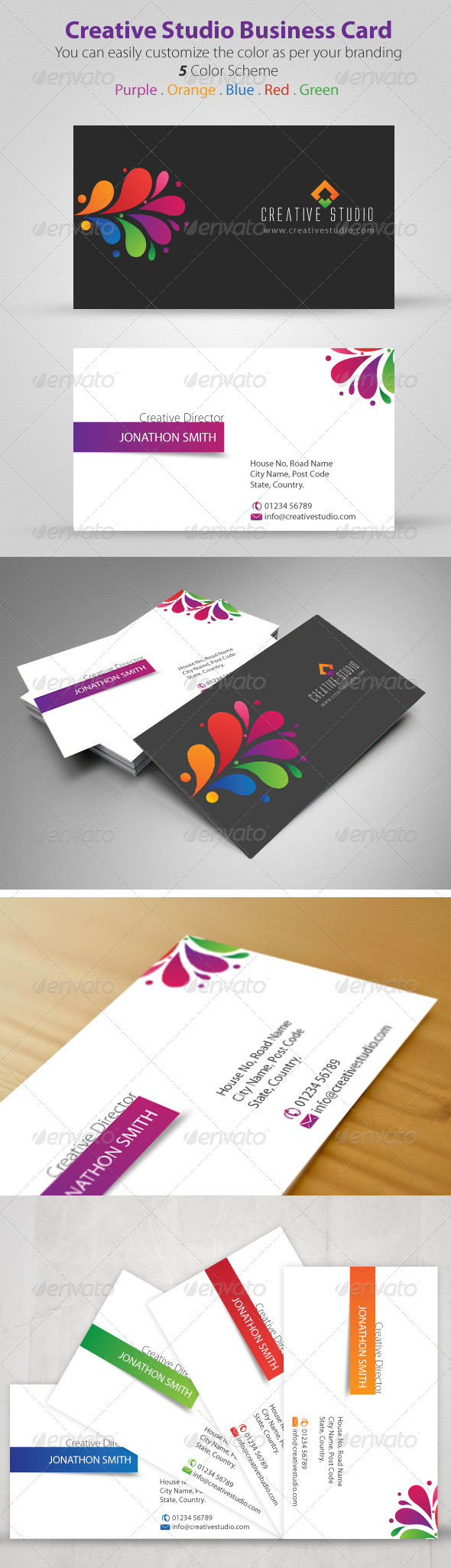 Creative Studio Business Card - Creative Business Cards