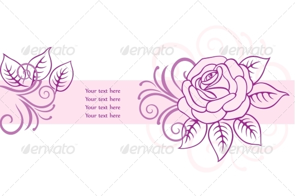 Floral card background Floral card background