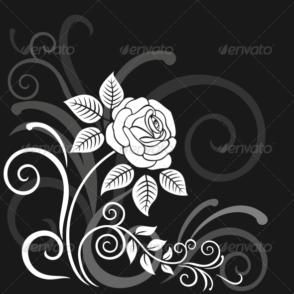 Decorative floral background Decorative floral background