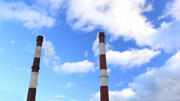 Factory Chimneys Time Lapse Factory Chimneys Time Lapse