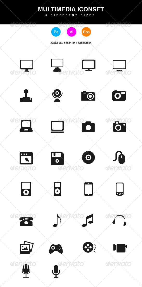 Multimedia Icons Multimedia Icons