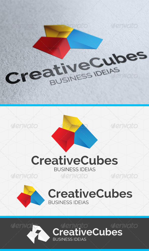 Creative Cubes Logo Template Creative Cubes Logo Template