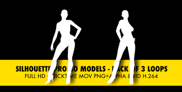 Silhouette Models Pack Of 3 Loops Silhouette Models Pack Of 3 Loops