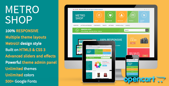 MetroShop - Premium OpenCart theme