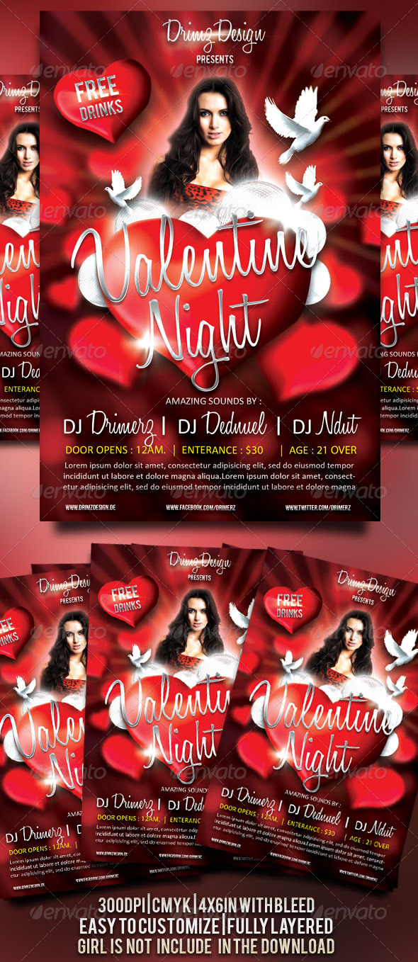 Valentine Night Flyer