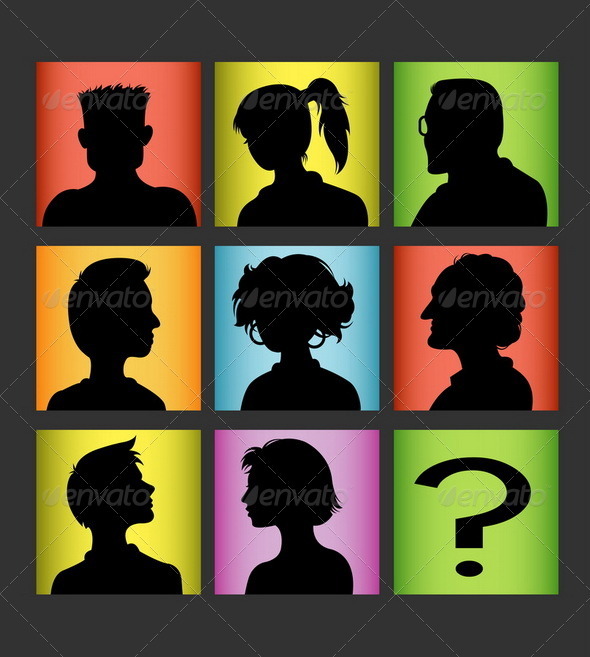 Avatar Silhouette Set Avatar Silhouette Set
