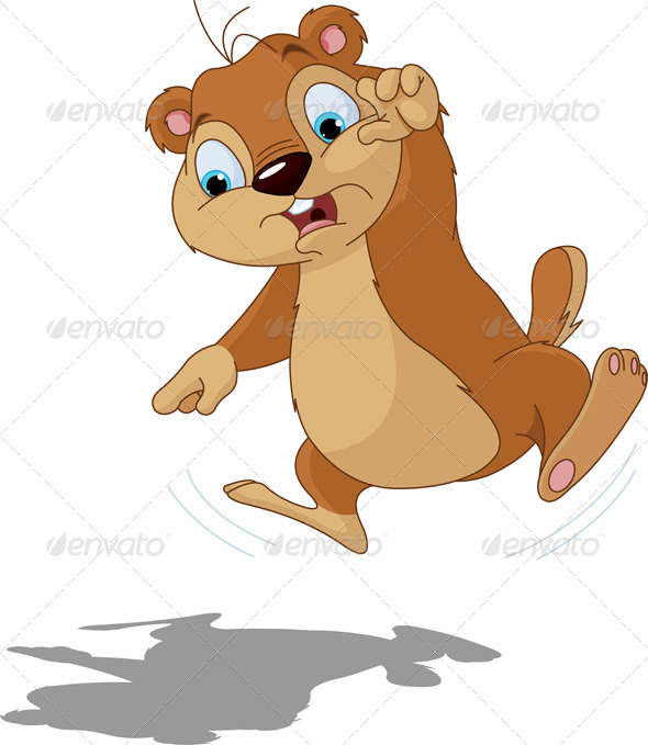 Groundhog scared of their shadow Groundhog scared of their shadow