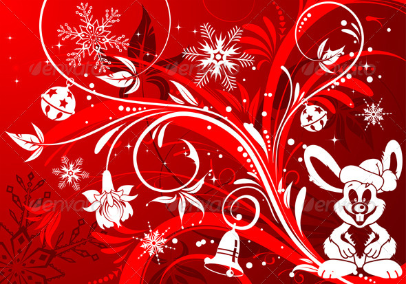 Christmas rabbit Christmas rabbit