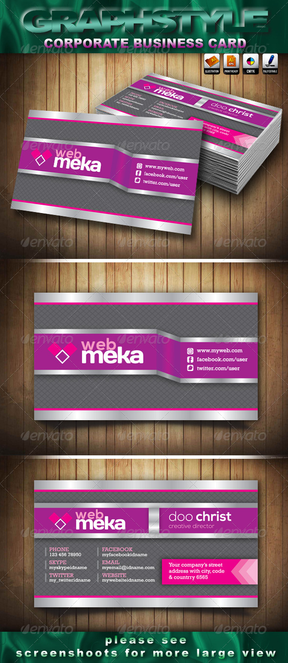 Webmeka Corporate Business Card Webmeka Corporate Business Card