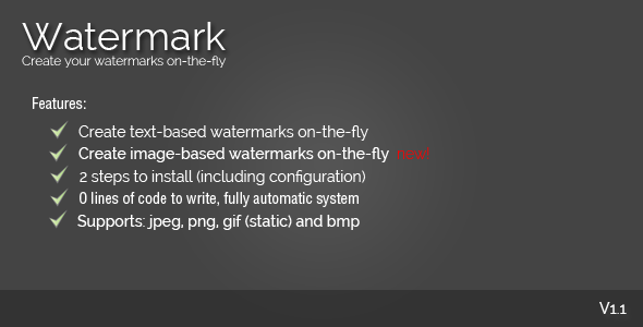 On-The-Fly Watermark