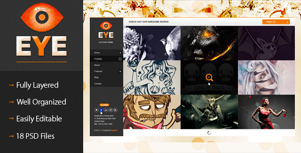 EYE - Premium PSD Template