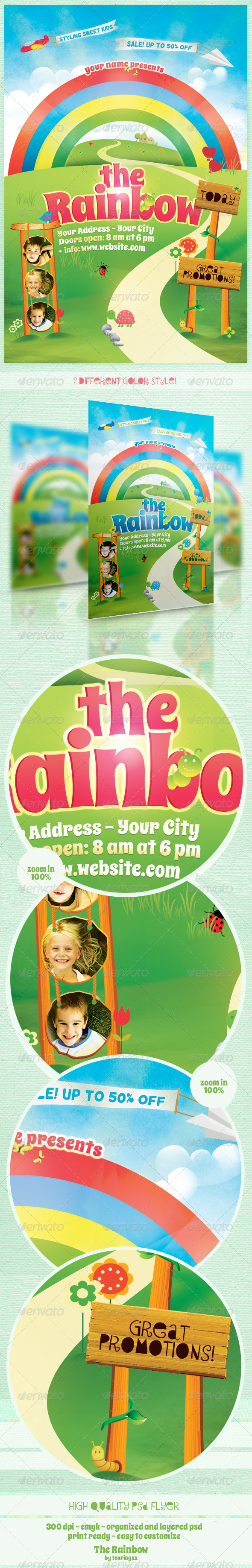 The Rainbow Flyer Template - Commerce Flyers