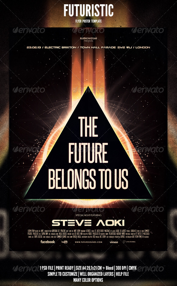 Futuristic Flyer / Poster 3 - Events Flyers