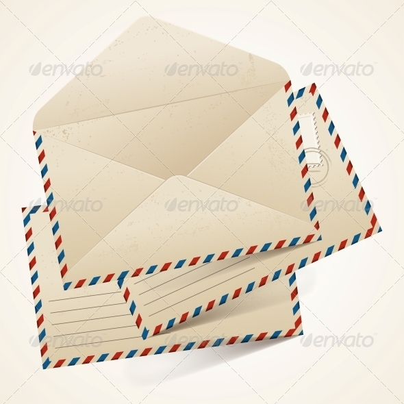 Stack of Old Vintage Envelopes Stack of Old Vintage Envelopes