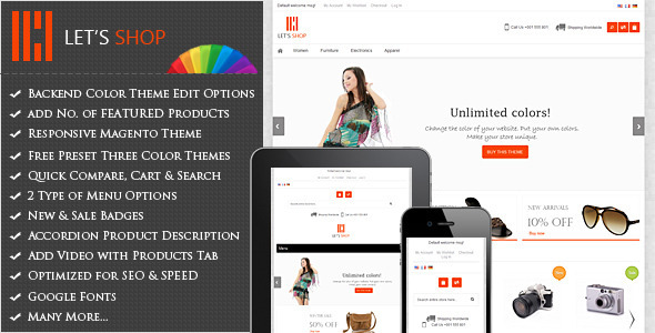 Let's Shop - Responsive Magento Theme