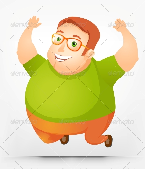 Cheerful Chubby Man Cheerful Chubby Man